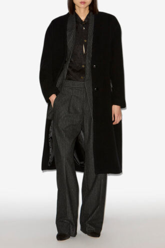 Manteau long en laine mélangée Florane