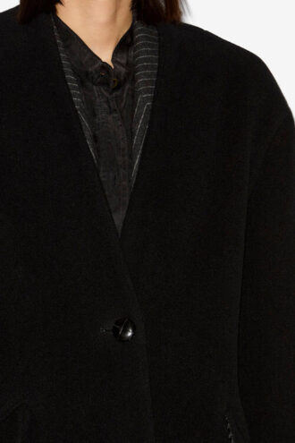 Manteau long en laine mélangée Florane