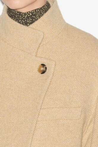 Manteau long en laine mélangée Lewina
