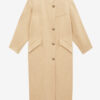 Manteau long en laine mélangée Lewina