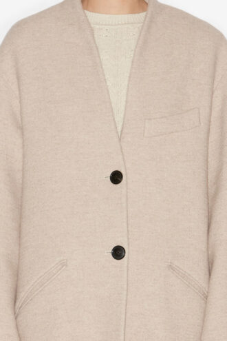 Manteau long Eris en laine vierge
