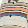 Manteau oversize en laine rayée Dayvi