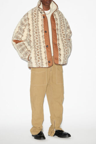 Manteau réversible imprimé style shearling Madeo