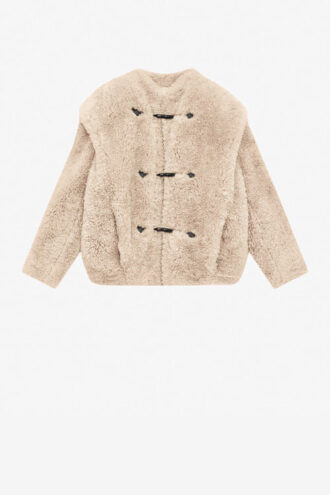 Manteau style fourrure bouclée Avalia