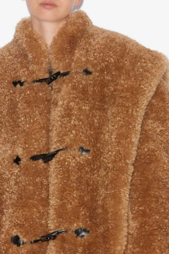 Manteau style fourrure bouclée Avalia