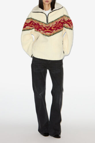 Marner Manteau à col zippé style shearling Marner Manteau à col zippé style shearling
