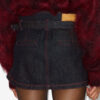 Mini-jupe en denim drapé Siyen Mini-jupe en denim drapé Siyen