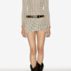 Mini-jupe en tulle brodé Stacya