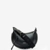 Mini sac à bandoulière en cuir grainé Moon Mini sac à bandoulière en cuir grainé Moon