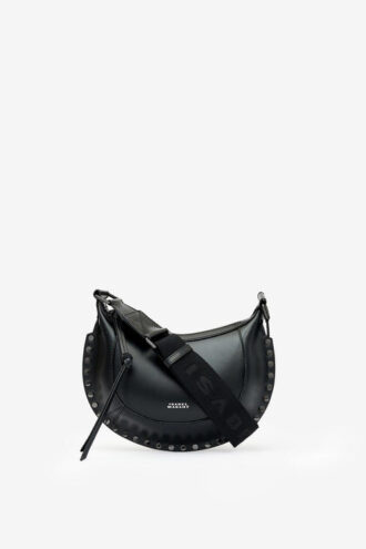 Mini sac à bandoulière en cuir grainé Moon
