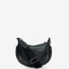 Mini sac à bandoulière en cuir grainé Moon Mini sac à bandoulière en cuir grainé Moon
