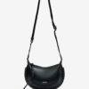 Mini sac à bandoulière en cuir grainé Moon Mini sac à bandoulière en cuir grainé Moon