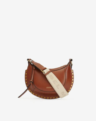 Mini sac à bandoulière en cuir Moon