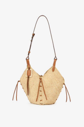Mini sac à bandoulière en raphia Tampa