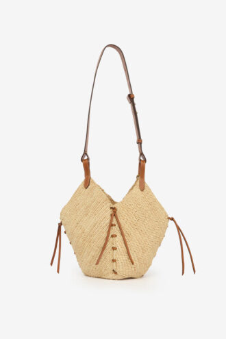 Mini sac à bandoulière en raphia Tampa