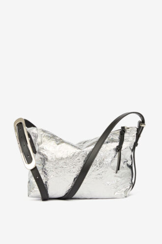Mini sac Leyden en cuir d&rsquo;agneau métallisé