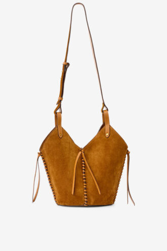 Mini sac seau en cuir suédé Tampa
