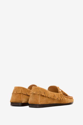 Mocassins en cuir à franges Fitza