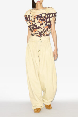 Pantalon ample froncé Inaya
