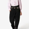 Pantalon carotte en chambray délavé Mellya