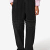 Pantalon carotte en chambray délavé Mellya
