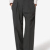 Pantalon de costume en laine vierge à rayures tennis Lisetta