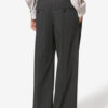 Pantalon de costume en laine vierge à rayures tennis Lisetta