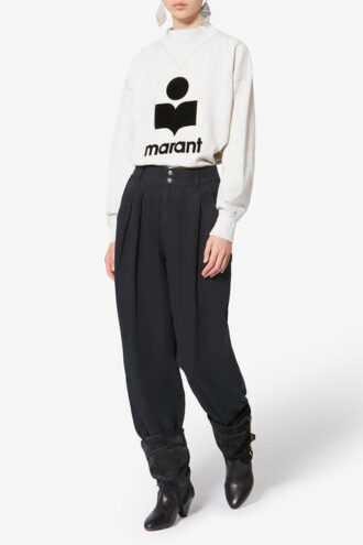 Pantalon de travail fluide en coton et lin Nadine Pantalon de travail fluide en coton et lin Nadine
