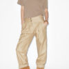 Pantalon droit en lin enduit Fidji