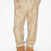 Pantalon droit en lin enduit Fidji