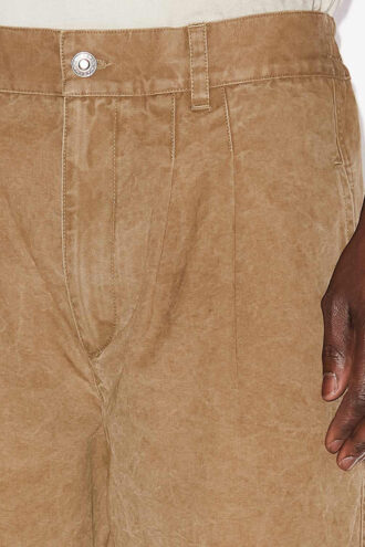 Pantalon en coton enduit Kostin
