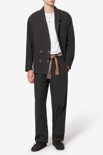 Pantalon en coton à pinces et coupe décontractée Yostin