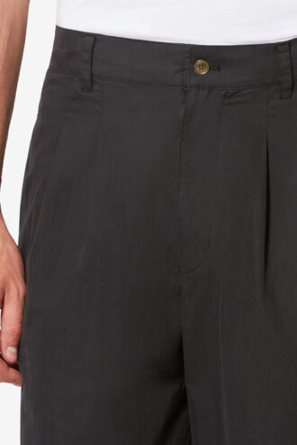 Pantalon en coton à pinces et coupe décontractée Yostin
