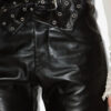 Pantalon en cuir à coupe droite Chazia Pantalon en cuir à coupe droite Chazia
