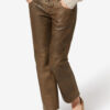 Pantalon en cuir d’agneau brillant Vanel Pantalon en cuir d’agneau brillant Vanel