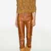 Pantalon en cuir lacé Cyerra