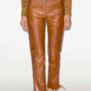 Pantalon en cuir lacé Cyerra