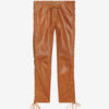 Pantalon en cuir lacé Cyerra