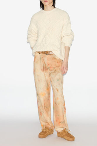 Pantalon en denim imprimé Pablo