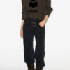 Pantalon en denim taille haute Brinley Pantalon en denim taille haute Brinley