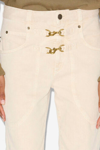 Pantalon en denim taille haute Brinley Pantalon en denim taille haute Brinley
