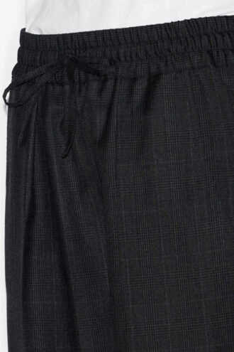 Pantalon en laine à carreaux Glen plissé Liska Pantalon en laine à carreaux Glen plissé Liska