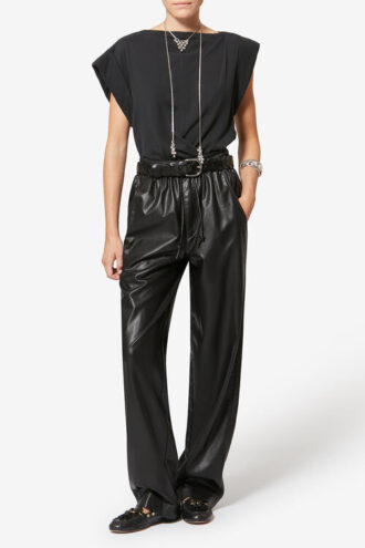 Pantalon en simili cuir fin et souple Nereane