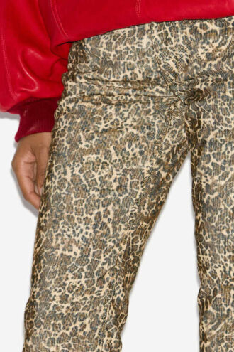 Pantalon en velours côtelé à coupe droite Ferni