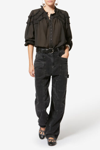 Pantalon en velours côtelé Lois