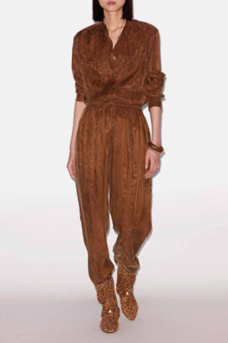 Pantalon fluide en satin Zaylee Pantalon fluide en satin Zaylee