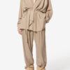 Pantalon Inaya à jambes larges et ceinture superposée