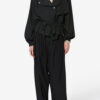 Pantalon Inaya à jambes larges et ceinture superposée