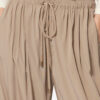 Pantalon Inaya à jambes larges et ceinture superposée