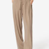 Pantalon Inaya à jambes larges et ceinture superposée